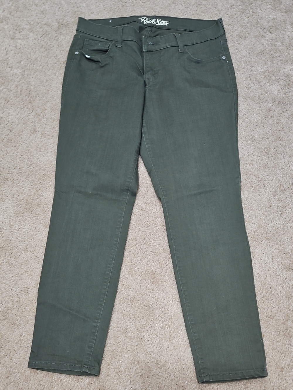 Old Navy Rockstar Olive Skinny Jeans -
